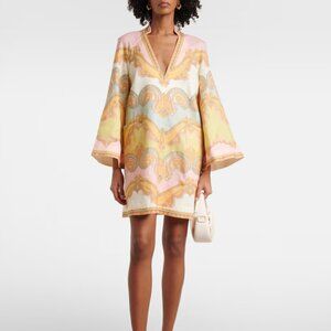 Zimmermann Maxine paisley linen minidress
